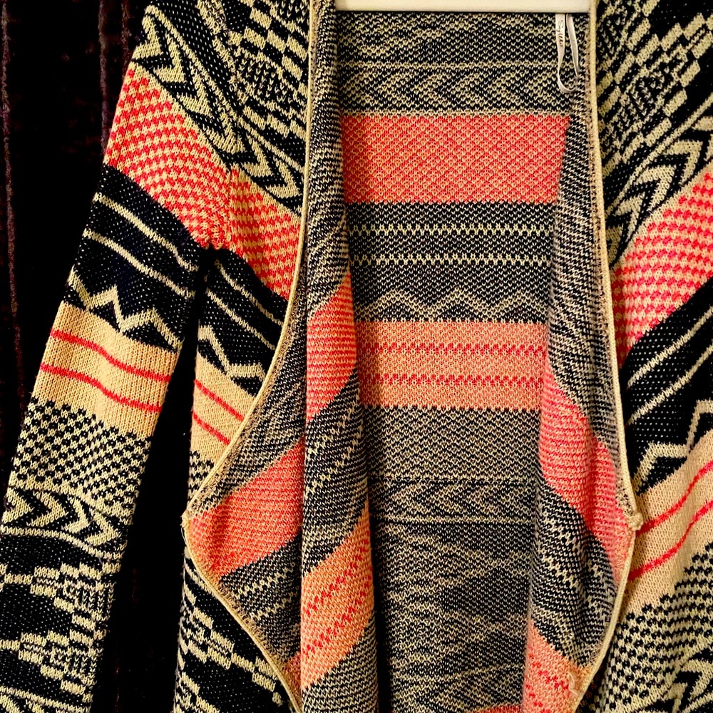 Say what is brand, long sweater blue/red  long